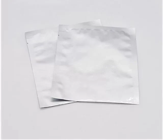 Silver Food Grade Vacuum Heat Three Side Sealable Aluminum Foil Bag Open Top Mylar Foil Packing Pouches Bulk Smell Proof Package