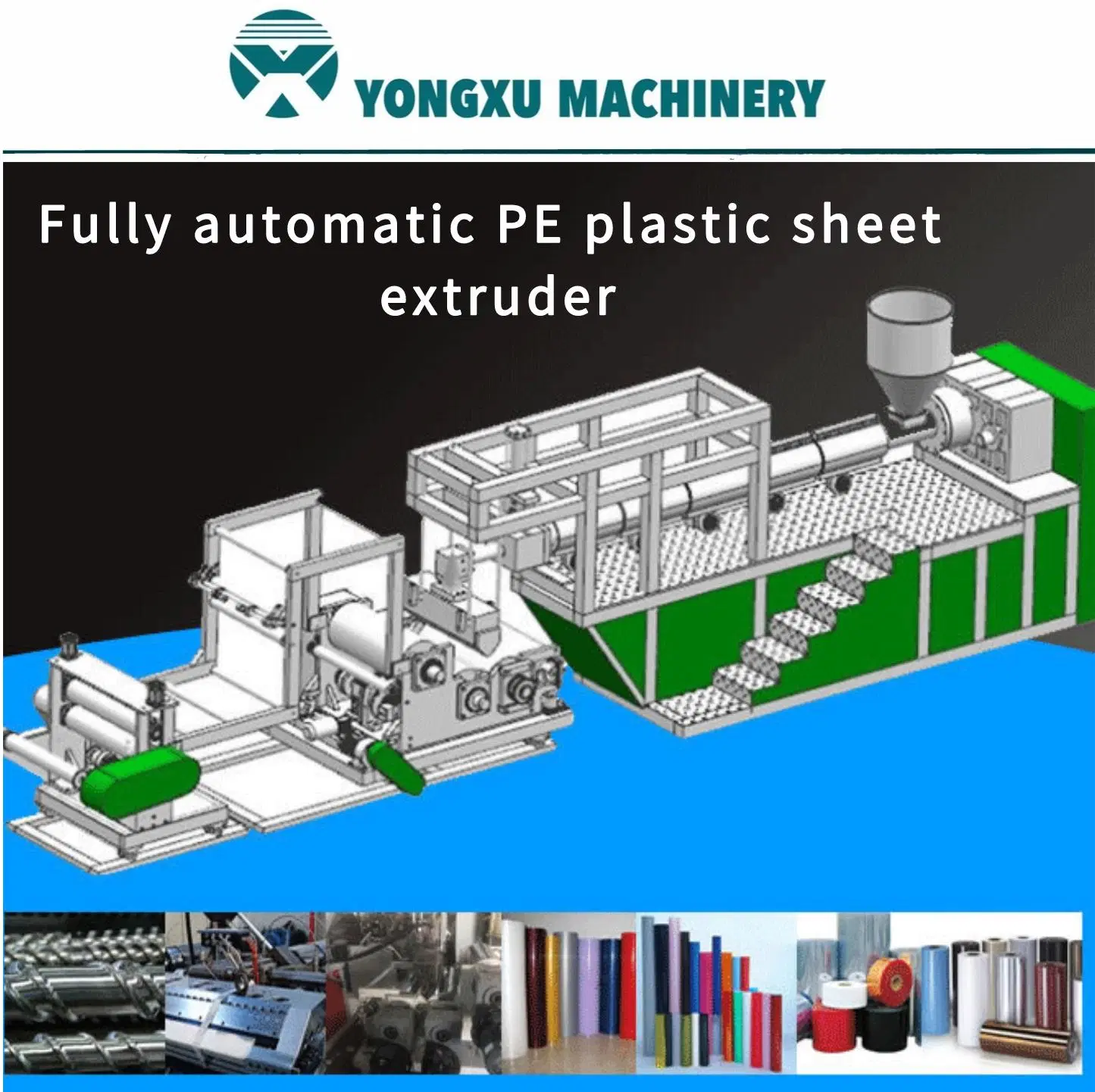 Fully Automatic PE Plastic Sheet Extruder