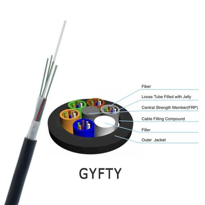 Cabo de rede Fcj GYFTY óptico para exterior 48/96 Core