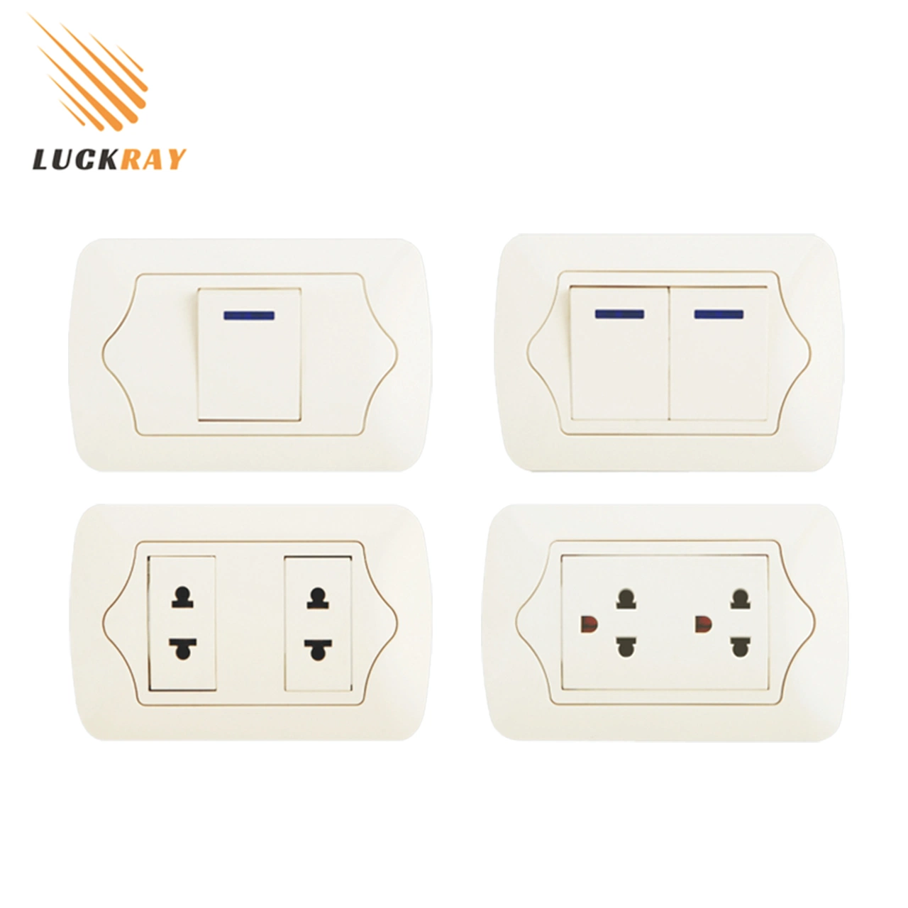 American Type EU Series Wall Socket with USB Outlets