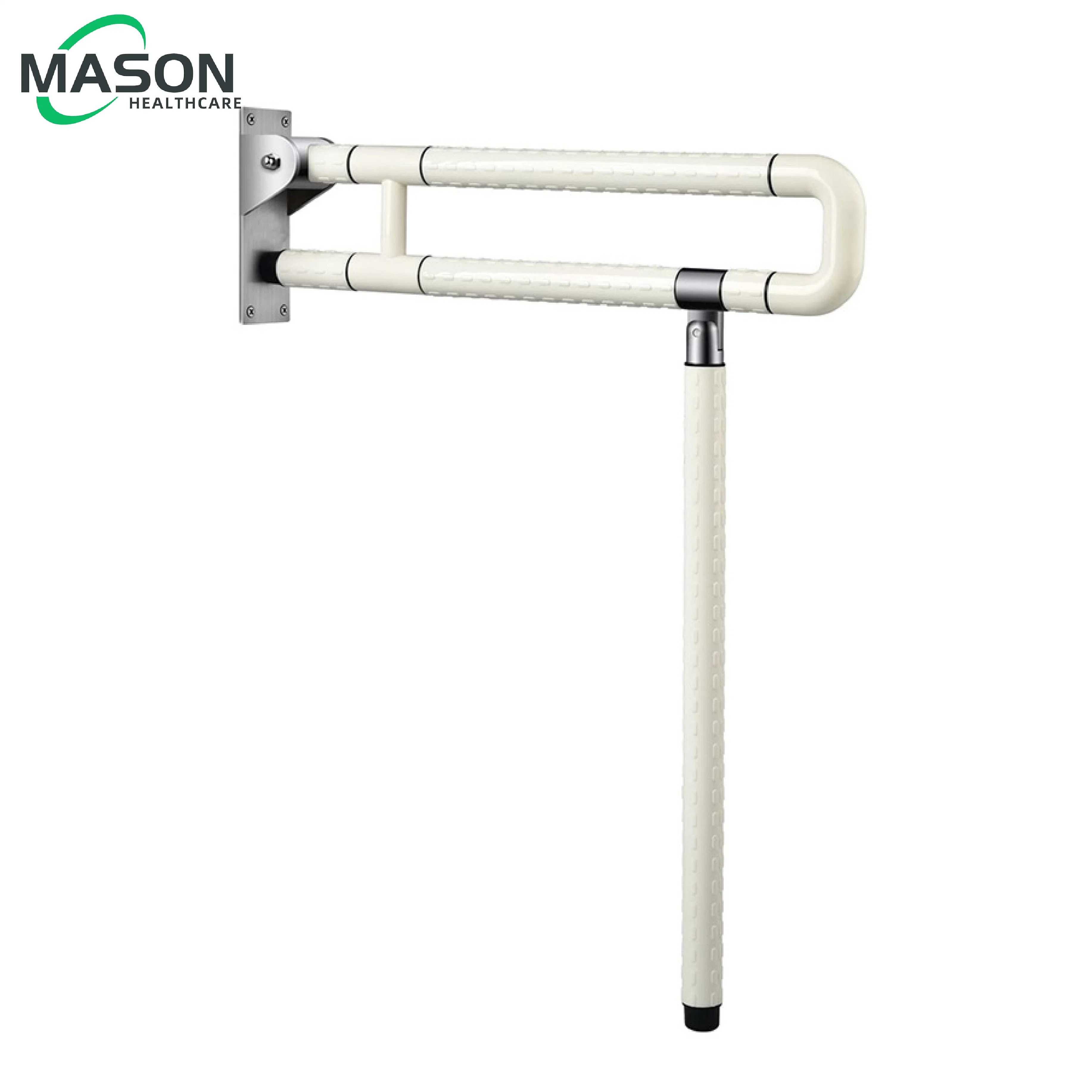 Trilho de Segurança Commode Flip-up e suporte dobrável / Aço Nylon Non-Slip Grab Bar