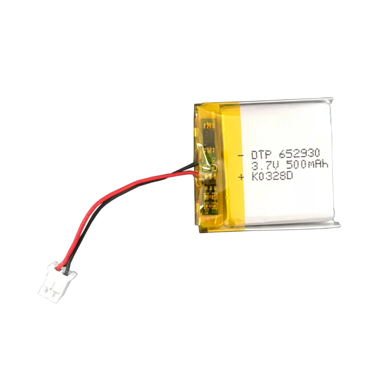 500mAh 3.7V Lithium Polymer Battery 652930 for Smart Watch