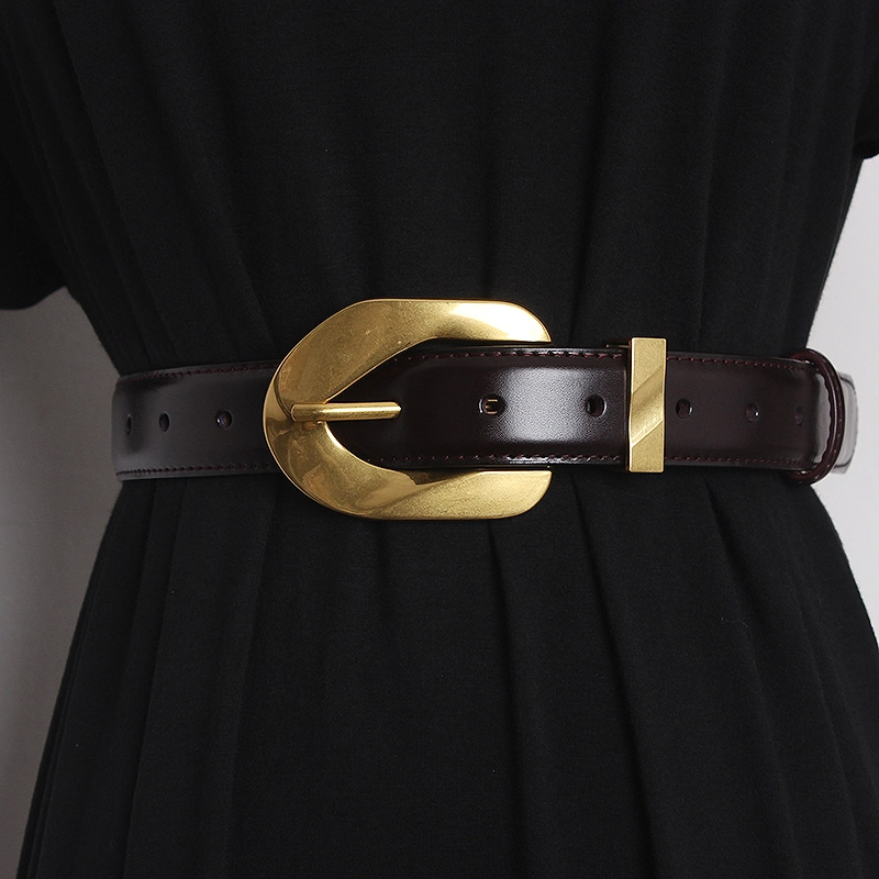 Lb3528 Logo Ladies Waist Fashion for Women Genuine Leather Belts Woman Designer Custom Luxury Belt