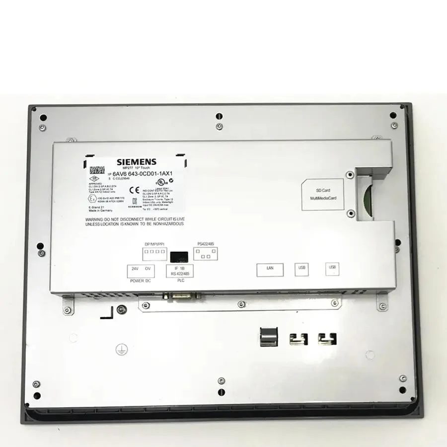 شاشة لمس أصلية جديدة مقاس 10.4 بوصة طراز Simatic MP277-10 HMI 6AV6643-0CD01-1ax1