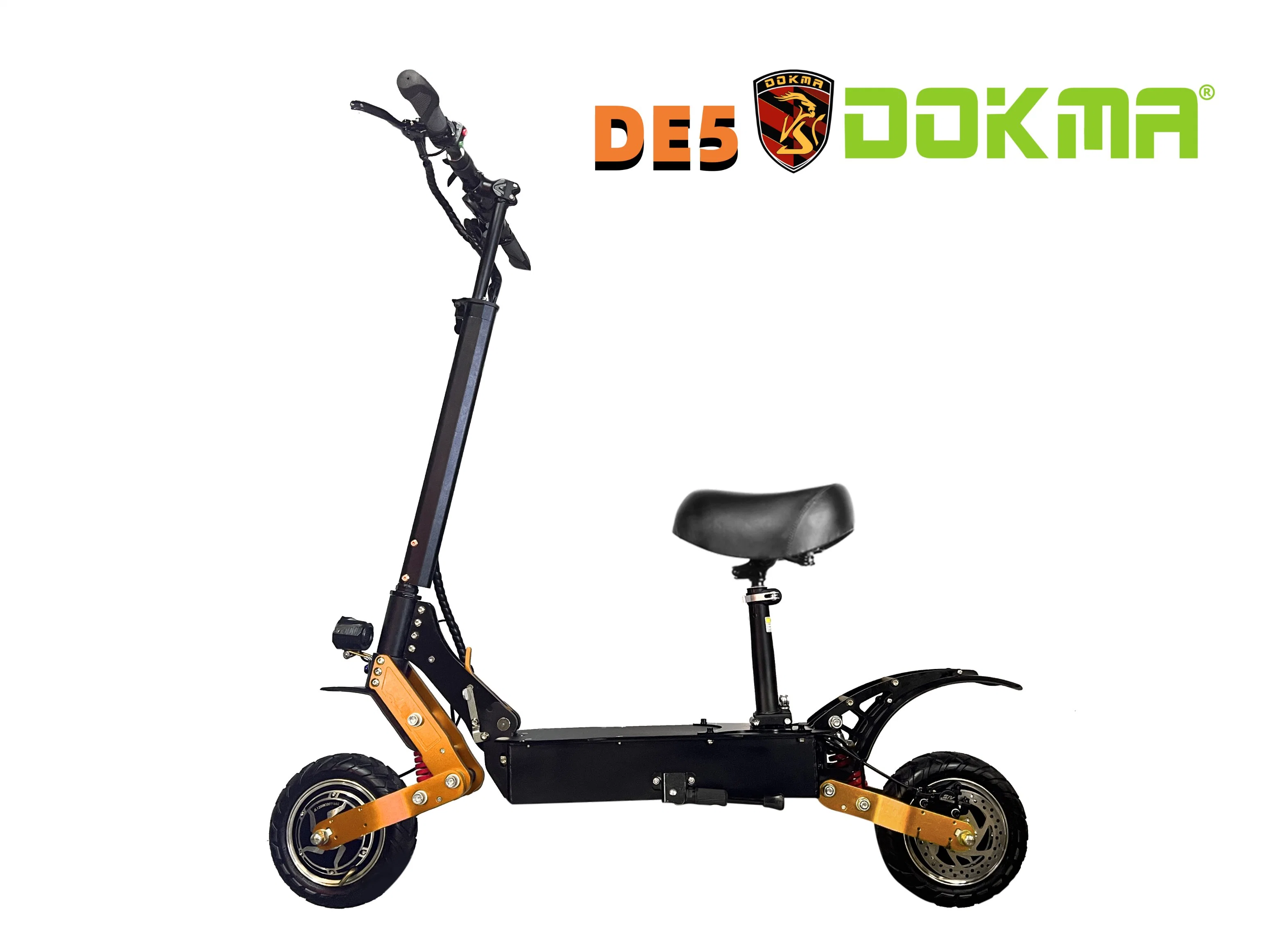 Dokma De5 11 Inch off Road Electric Scooter Duel Motor Fast Powerful Adult Electric Scooters Brushless Mute Motor Scooter