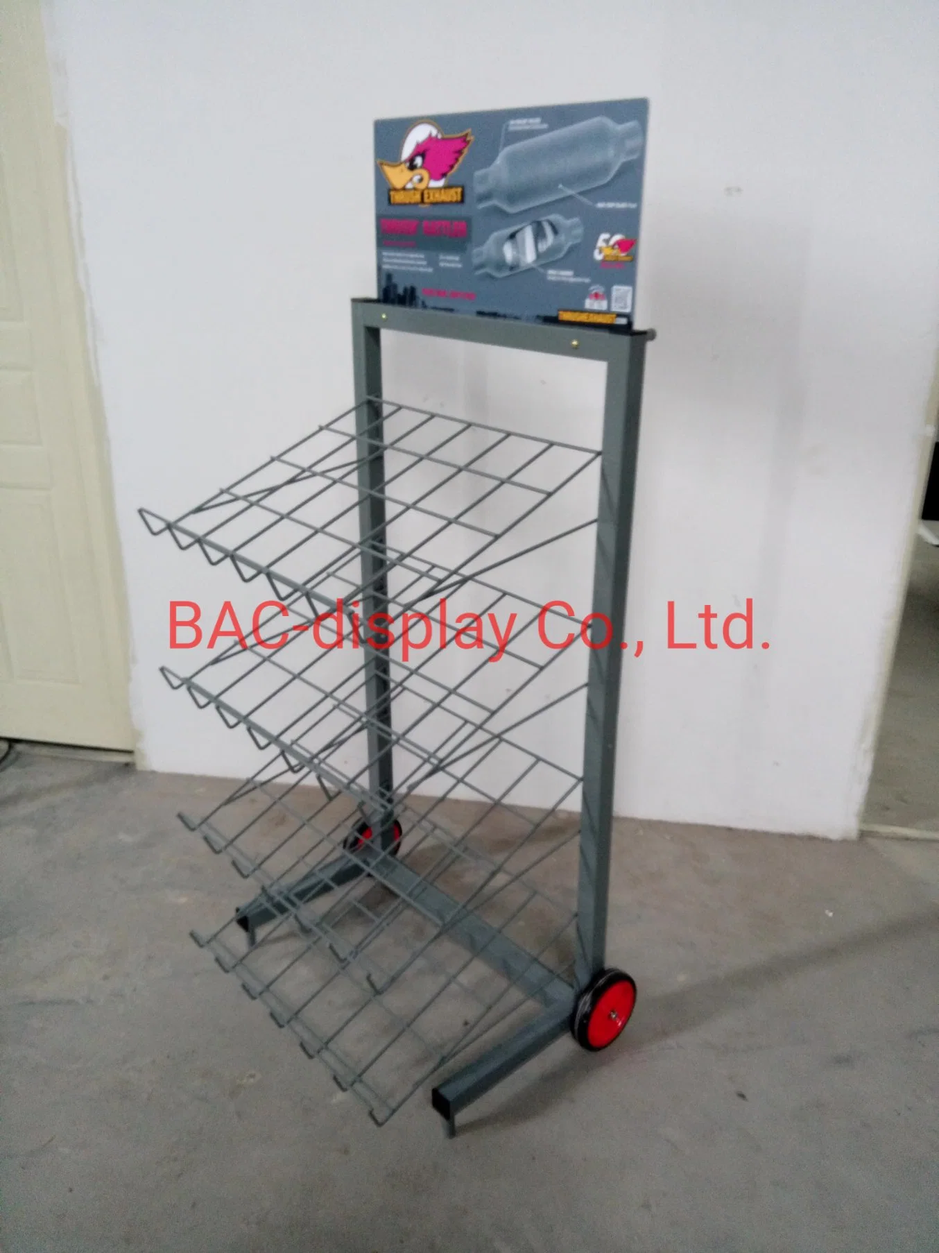 Metall-Werbung Display-Rack für Auto-ternary Katalysator