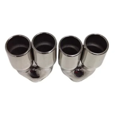 Stainless Steel Modified Double out Car Muffler Tips Dual Muffler for Hot Sale