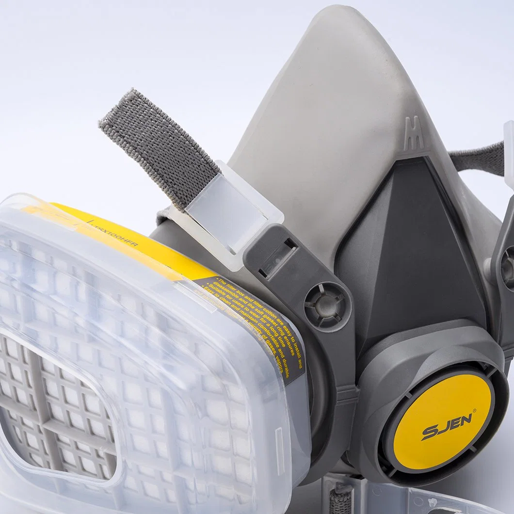 Wholesale/Supplier Half Face and Full Face Gas Protection Mask with Canister Reusable Respirator