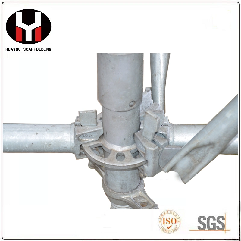 Q235 Construcción pintada de acero Scaffolding Ringlock ANSI Standard Ringlock Scaffolding Sistema