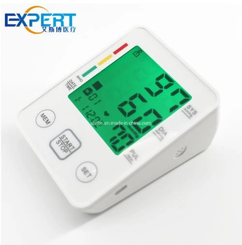 Elektronisches Sphygmomanometer Gesundheitswesen Digitaler Blutdruck-Monitor Oberarm Bp Messgerät