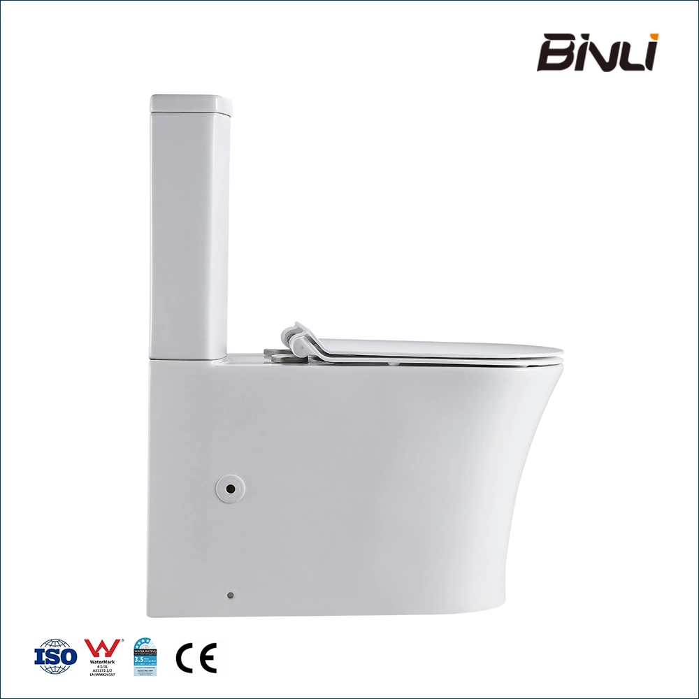 Tornado Watermark Toilet Suites Ceramic Elongated Flush Suites Back to Wall P-Trap Bl-105-Tpt