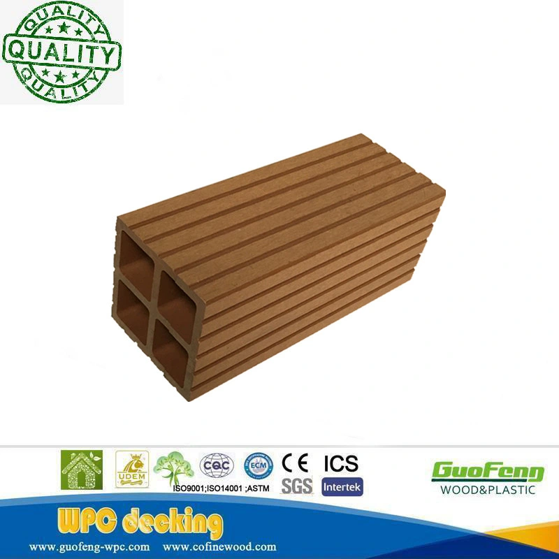 Pasamanos de madera jardín compuesto de plástico puesto (90*90 mm) con el precio de fábrica