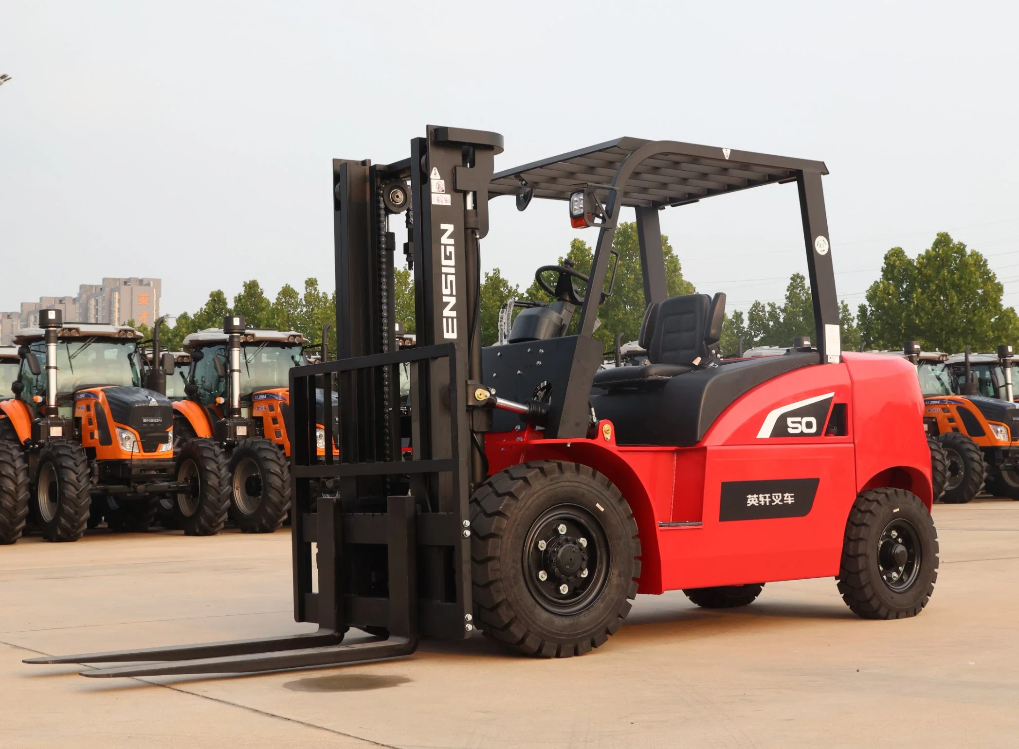 5 T Four-Wheel Counterbalanced Internal Combustion Forklift/G Series