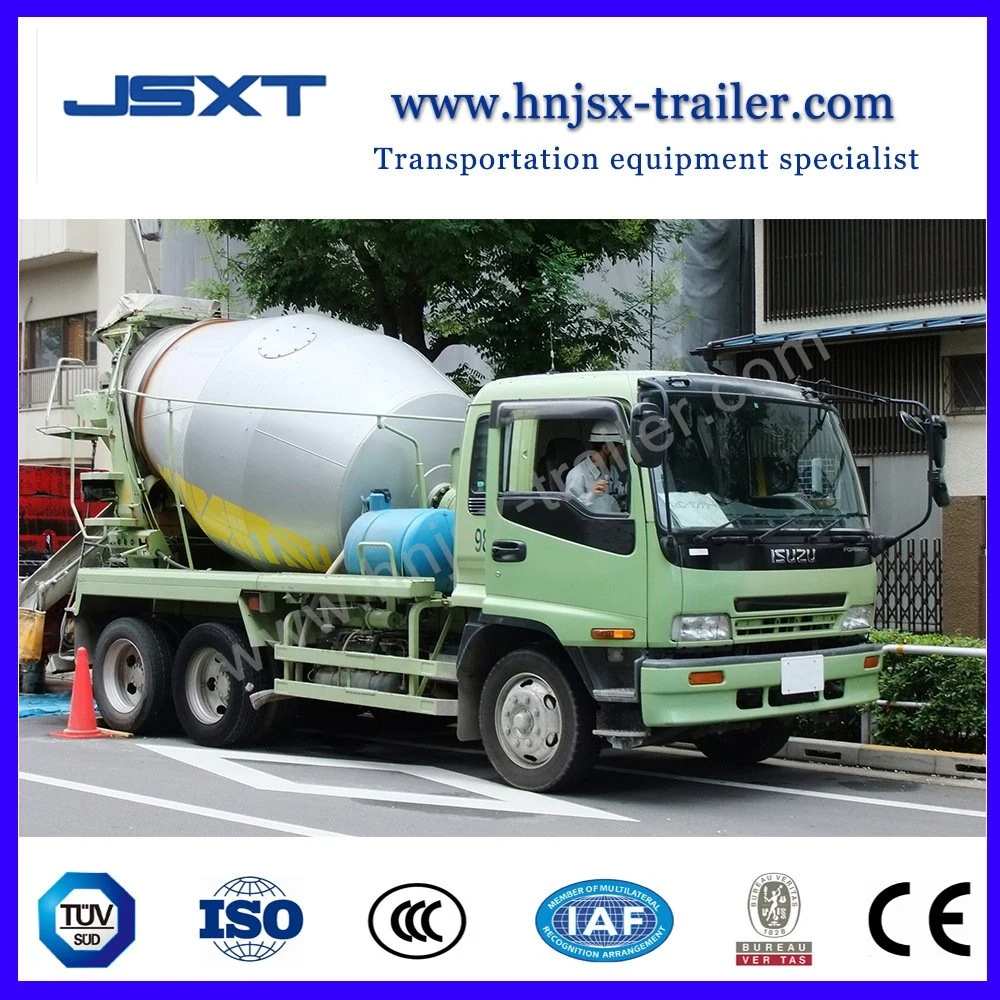 Jushixin 6X4 8-12 mètre cube de béton camion mélangeur de matériel de construction