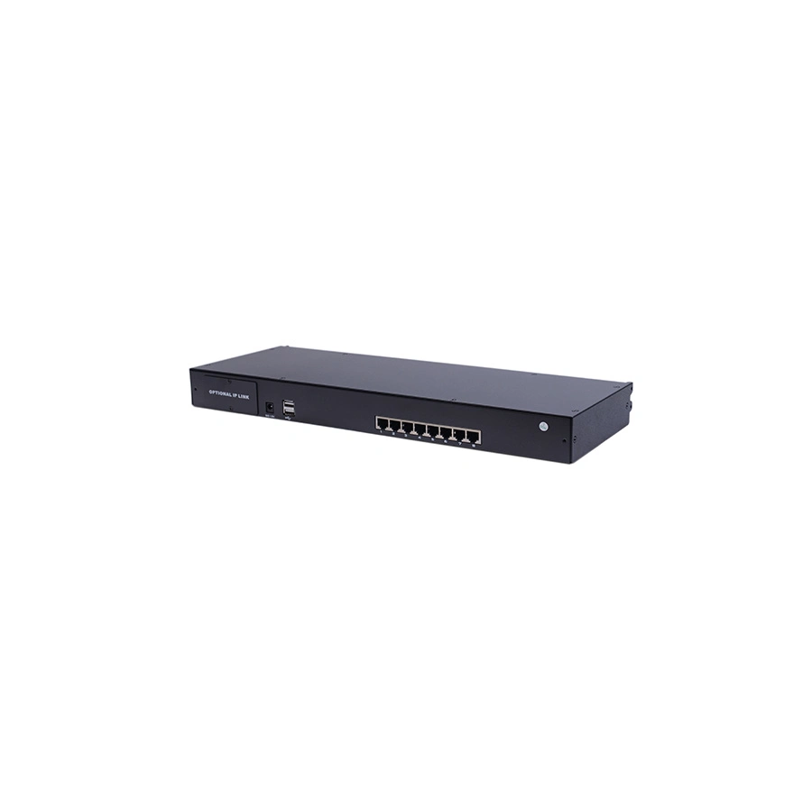 1u 19&prime; &prime; LCD 8 Ports Cat5 RJ45 Network Kvm Switch