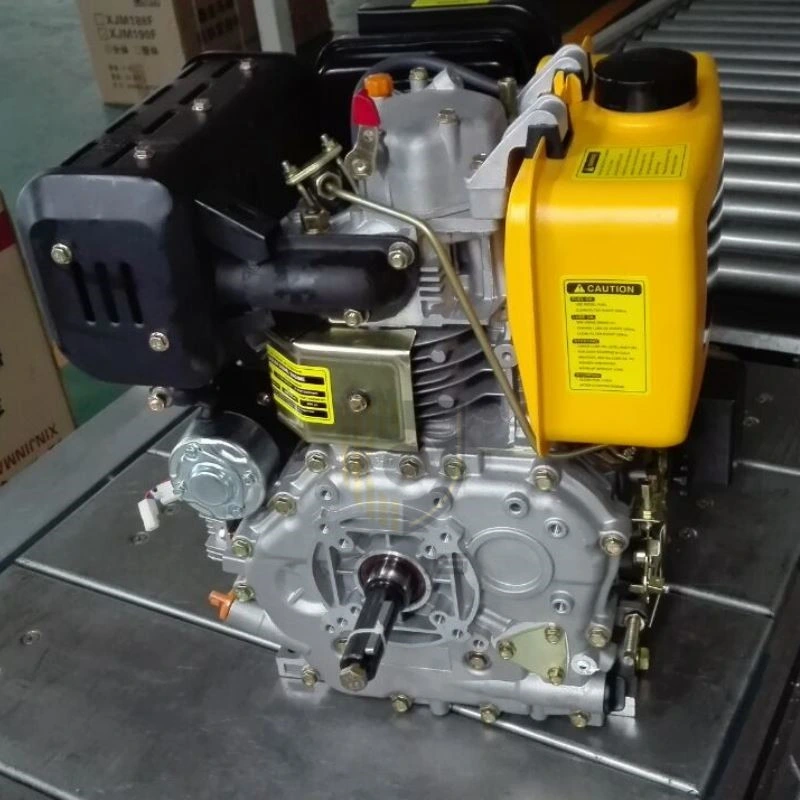 Moteur diesel Yanmar de 15HP 192f à démarrage électrique, refroidi par air, orienté vers l'agriculture, de 500cc