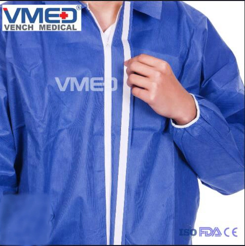 Chemical Microporous Impervious Waterproof SMS/Industry/Hospital/Lab/Safety Nonwoven Disposable Coverall, Nonwoven Disposable Coverall