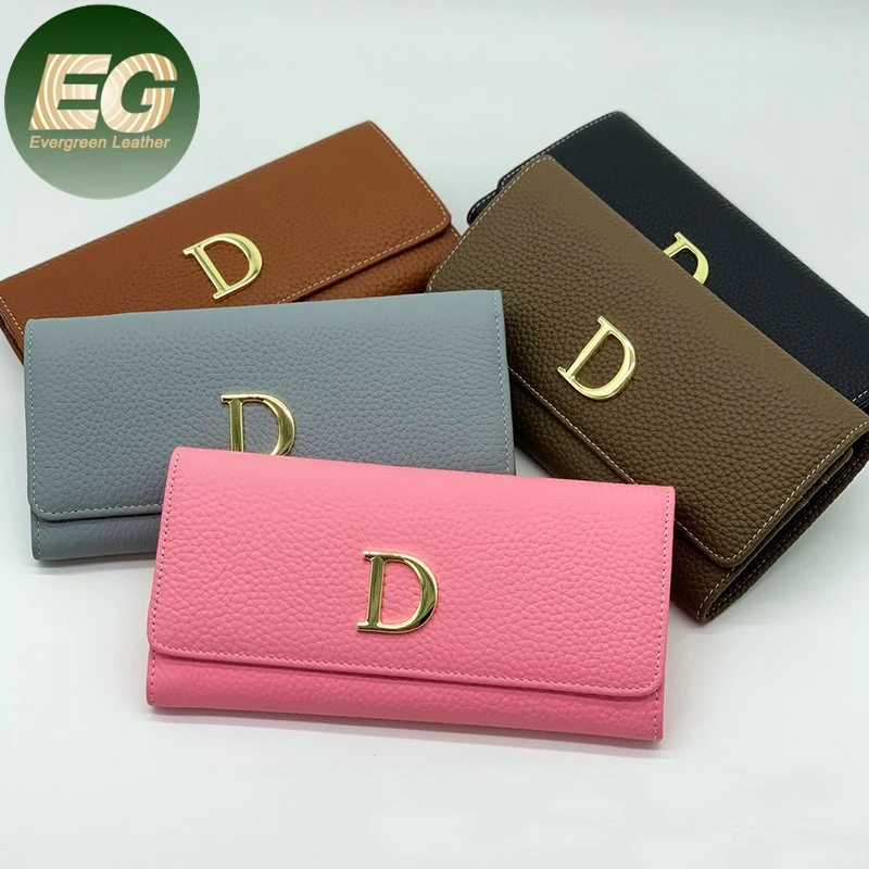 Al947 Clutch Money Embossed Womens Card Genuine Customized Leather Wallets Women Branded Name Famous Brands Designer Luxury Brand Wallet