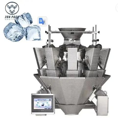 Automatic 10 Heads Multihead Weigher Ice Tube Weighing Machine