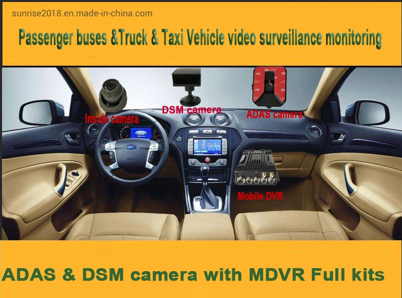 4 canales móviles de seguridad de disco duro con el sistema Dsm Mdvr adas