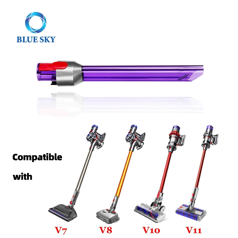 Piezas de repuesto para Dyson V7 de la herramienta de boquilla estrecha DE tubos DE luz LED V8 V10 V11 V15 Limpiadores de vacío de varilla sin cable boquilla de succión Cabeza