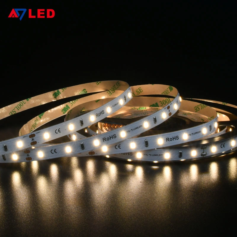 High Density Room LED Strips DC 24V 12V 9.6W/M IP20 60LED/M Flexible SMD2835 LED Ruban for Display Cabinet