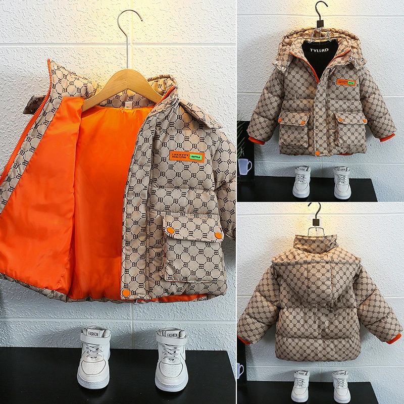 Kinderbekleidung Jungen Winter Temperament Baumwolle Kleidung 2022 Neu Koreanisch Version der Kinder-Baumwolljacke männliche Baby Winter Verdickung Tide Jacke