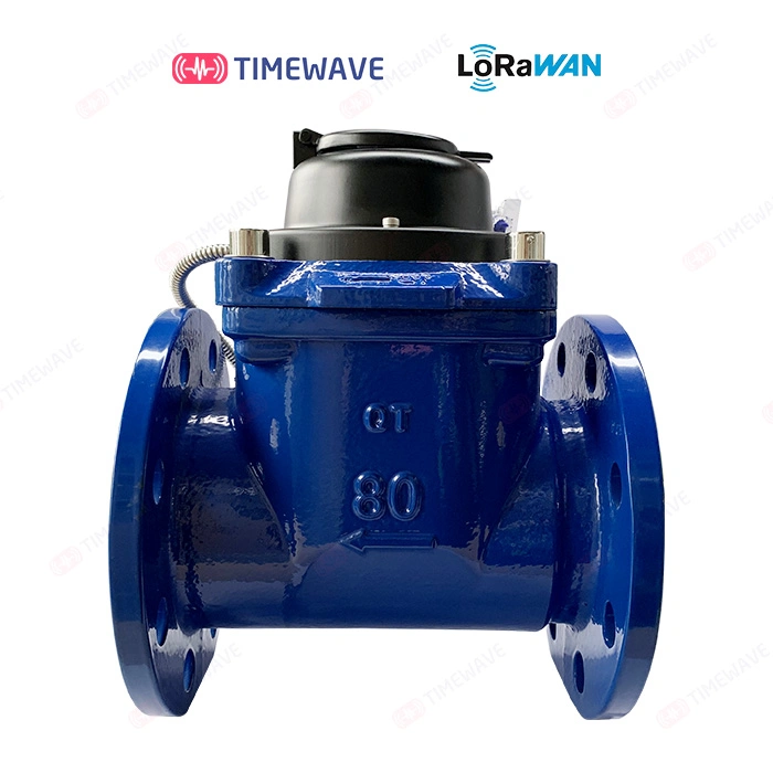 DN65 Lora/Lorawan Smart Large Diameter Cold Water Flow Meter with Prepaid Remote Control and Non-Valve Control, Iron Shell