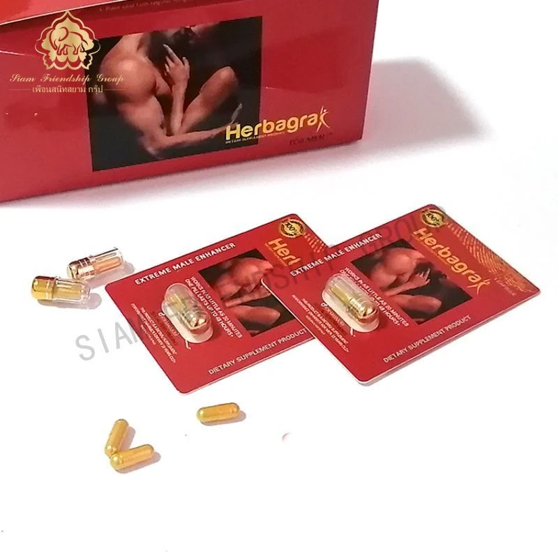 Wholesale Men's Herbal Sex Tablets in Single Bubble Packaging