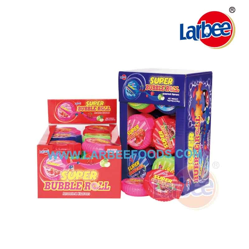 Wholesale/Supplier Gummy and Sweets Bubble Rolls Gum Candy for Kids