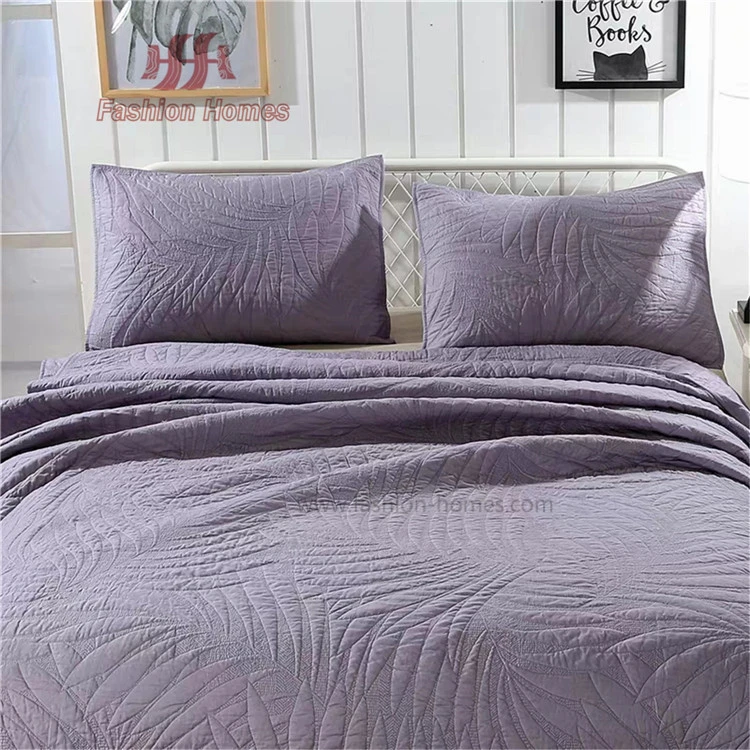 F-3523 Ok Designs Bed Sheets Embroidery Soft Quilt Bedspread Coverlet Set