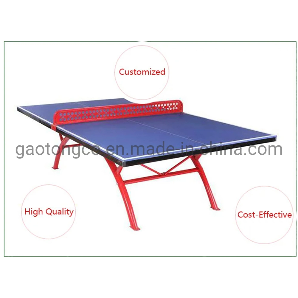 Blue Waterproof Pingpong Table Indoor Table Tennis Table