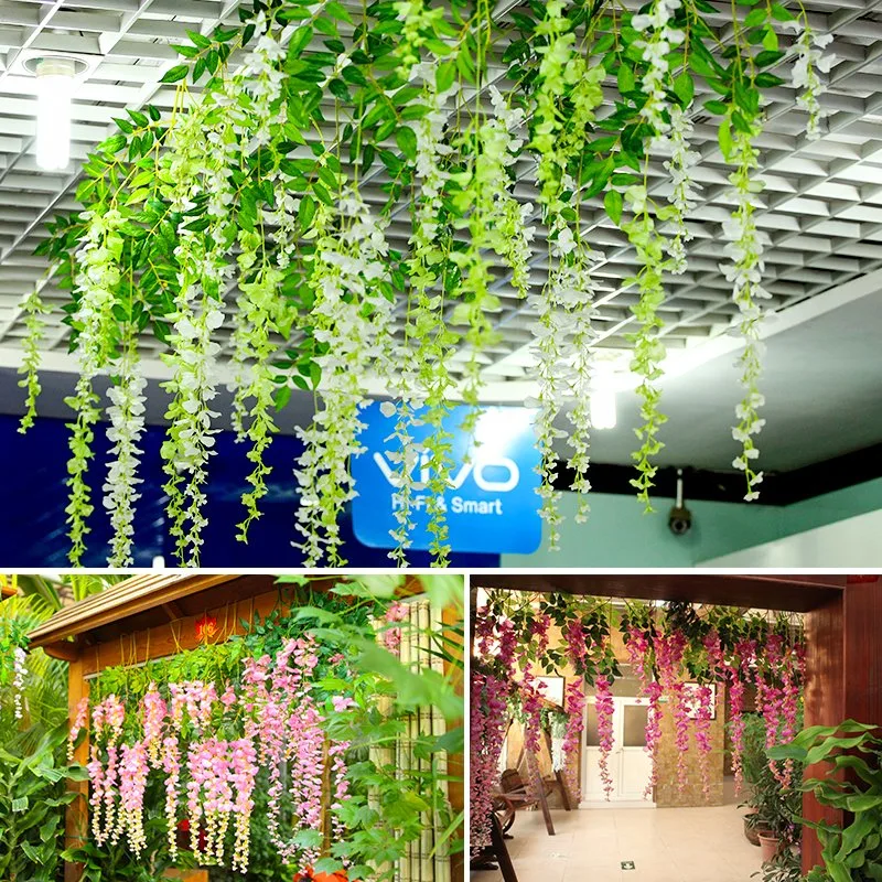 Wedding Home Decoration Colorful Artificial Artificial Wisteria Flower