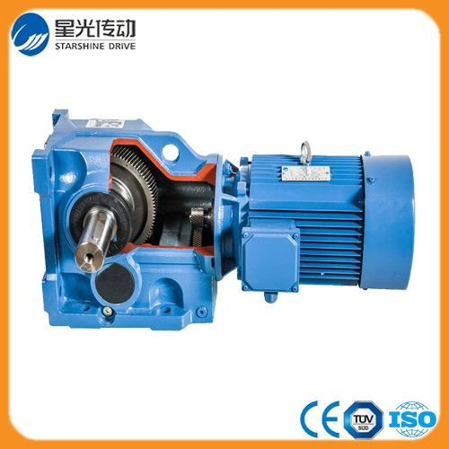 Guangdong Foshan Factory 5HP Helical Bevel Geared Motor