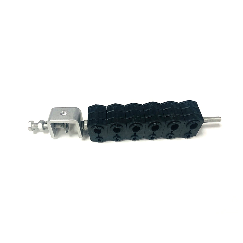 Abrazadera de cable combinada de seis vías abrazadera de cable de alimentación óptica de fibra Establecer
