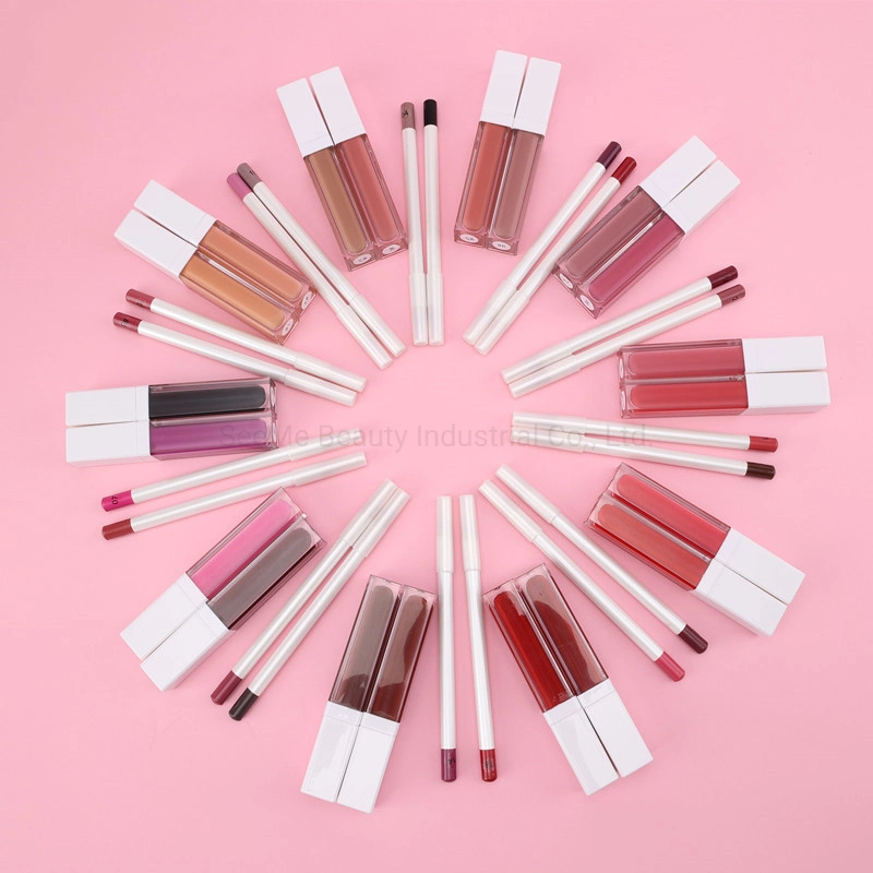 OEM Mayorista/Proveedor Lip Liner barras de labios Mate Juego de lápiz labial líquido Lipliner Set de Maquillaje