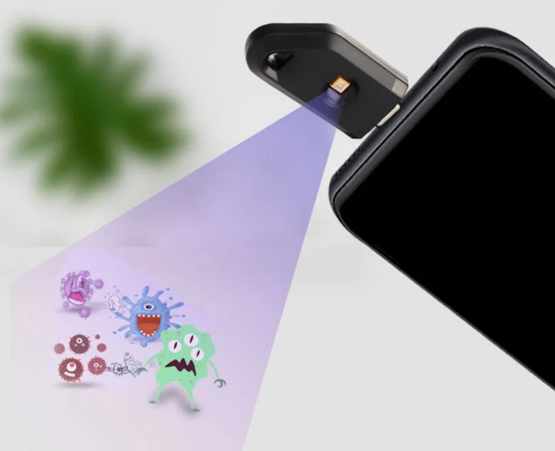 Tragbare Android Apple Phone Geräte UV-Licht Sanitizer UVC Desinfektion Lampengerät Sterilisator Für Die Desinfektion Von Geräten