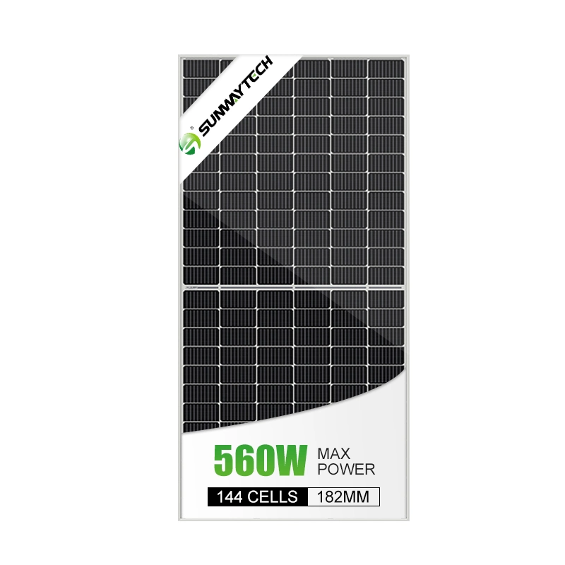 Modules PV demi-coupés 9bb 560W 550W 540W 530W Mono Noir Perc 550 Watt Panneau solaire de 500 watts pour toit avec CE.