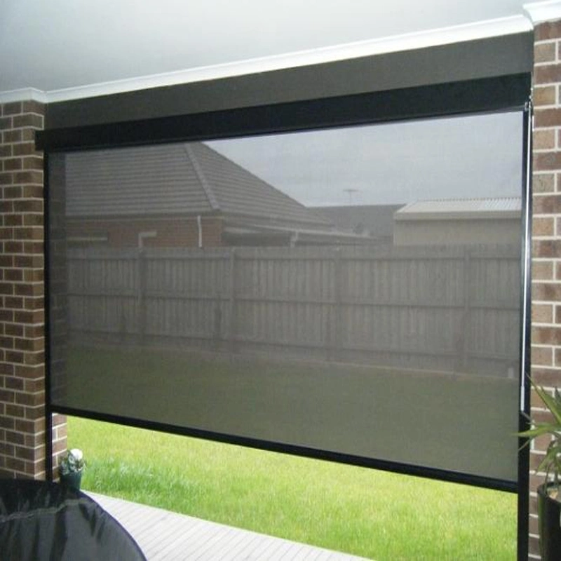 2-20% Discount Outdoor Fabric Sun Shading Screens Balcony Blinds Remote Control Roller Shade