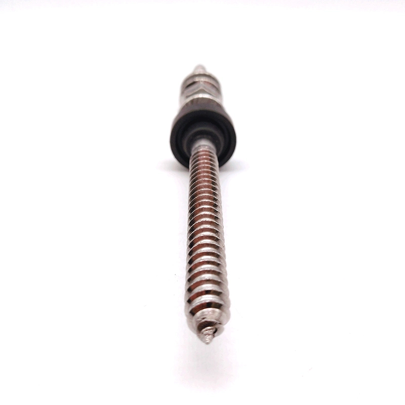 Steel M8 120mm/150mm Hanger Bolt with Three Hexagon Flange Nuts