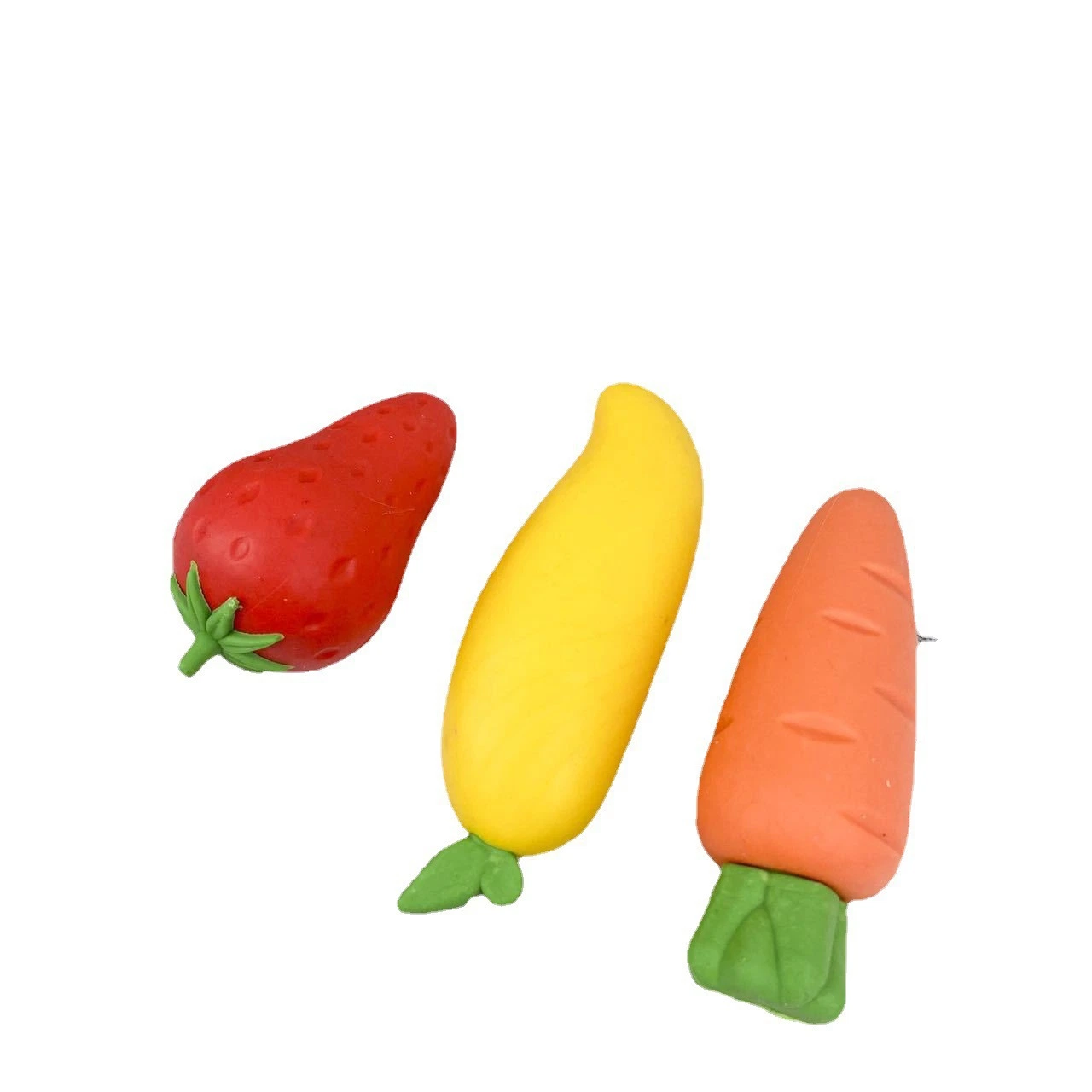 Large Durable Odor Free Kawaii Fruit and Vegetable Eraser Student Stationery Wholesale Customization