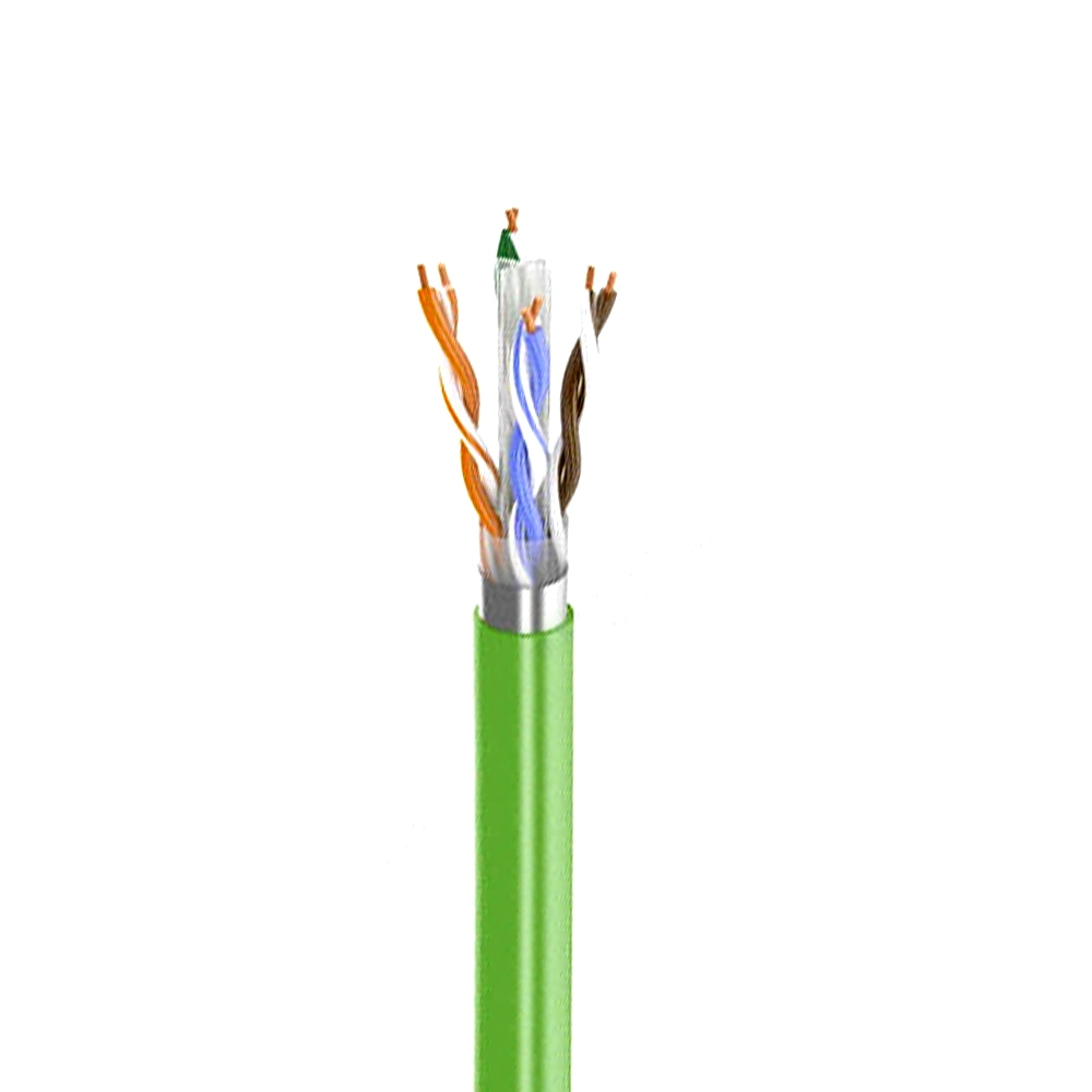 كبل شبكة الاتصال المحلية (LAN) لشبكة الاتصال القياسية CAT6A FTP أو CAT6A F-UTP كابل البيانات