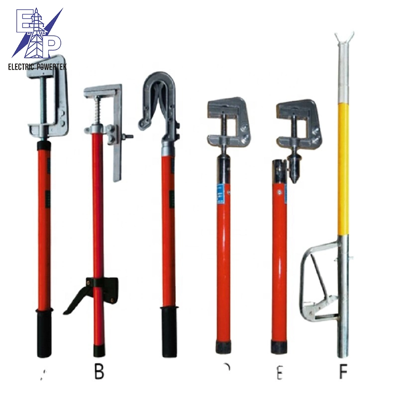 Electric Security Tool Earth Wire and Clamp Earthing Rod High Voltage Portable Grounding Equipment Set