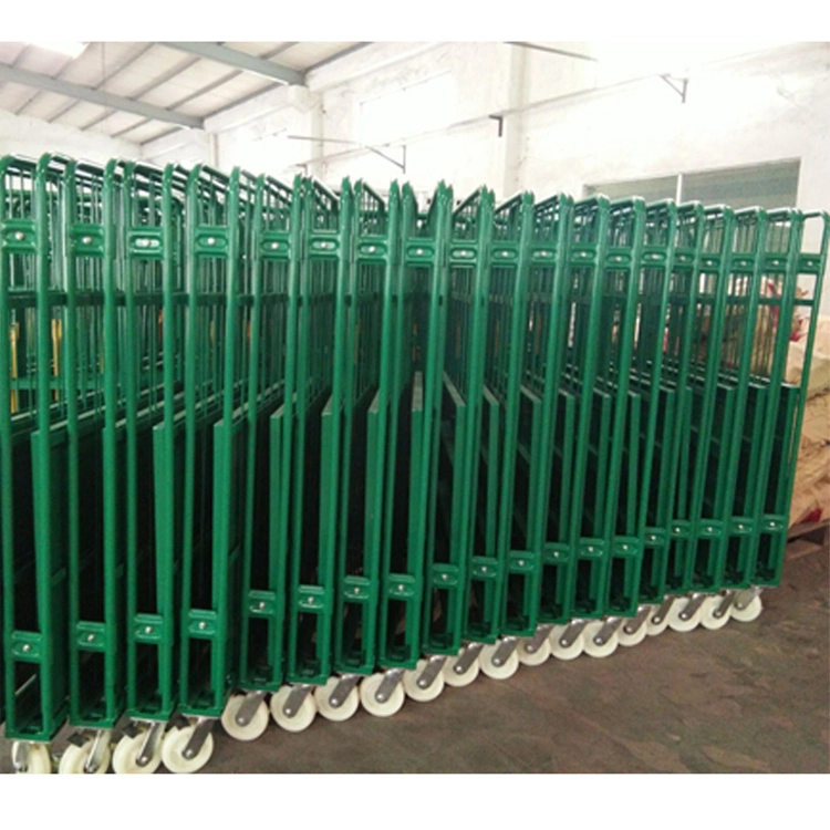 Nestable Portable Metal Roll Container Pallet Logistic Cage Trolley with Casters