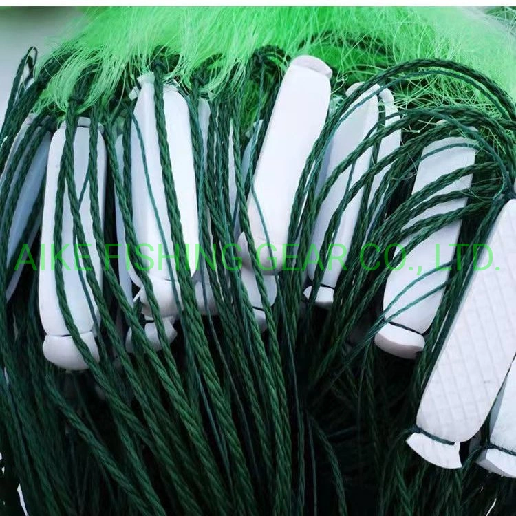 Big Float Green Fishing Nylon Monofilament Three Layer Gill Nets