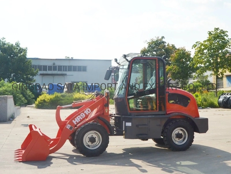 China Farm Machinery 0.8ton Small Loader Front End Wheel Loader