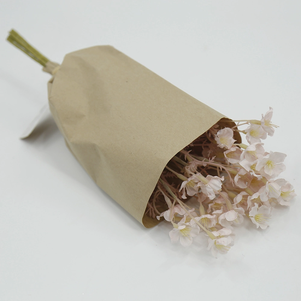 Mini Hibiscus Gypshila decoración de primavera y verano Nuevo popular Flores silvestres artificiales secas blancas