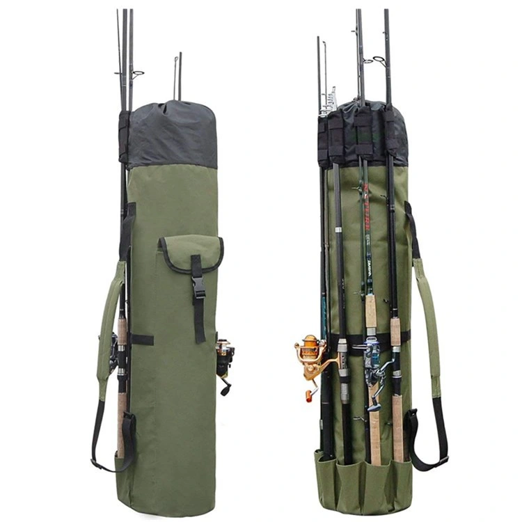 Rod Set Durable Canvas Reel Storage Fishing Bag