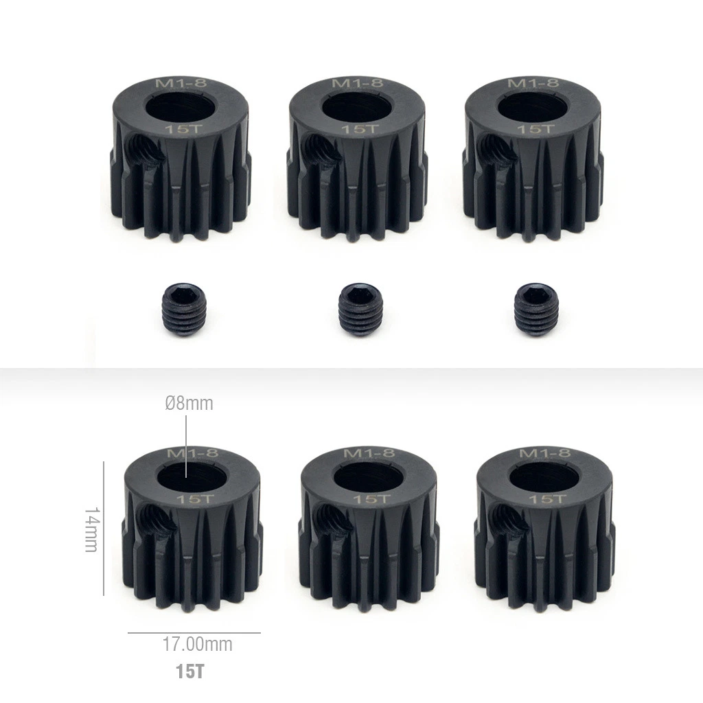 29T 30t 31t 32t 33t 34t 35t 36t M1 Mod1 el piñón de acero de aleación de cromo diámetro 8.0mm para 1/5 Coche RC. W/tornillo