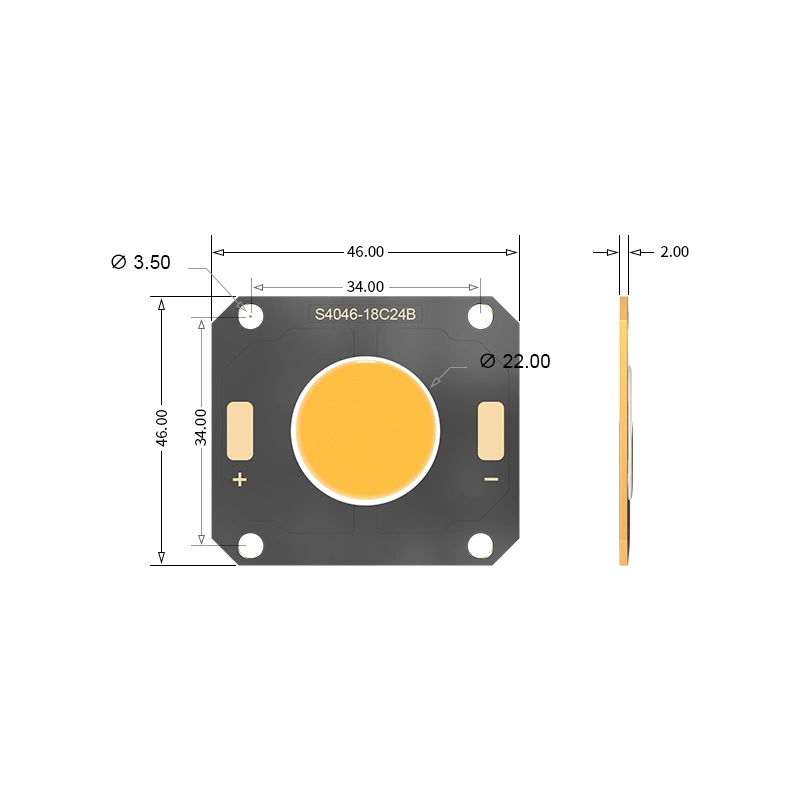 Customized High Power Small Light-Emitting Area 46*40mm 200W 300W 400W 500W 2700K 4500K 6500K 52-55V LED COB for Stage Light